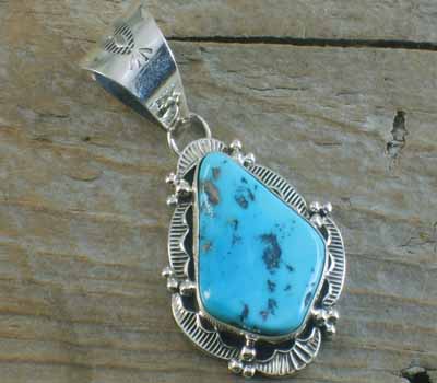 Native American Turquoise Pendant